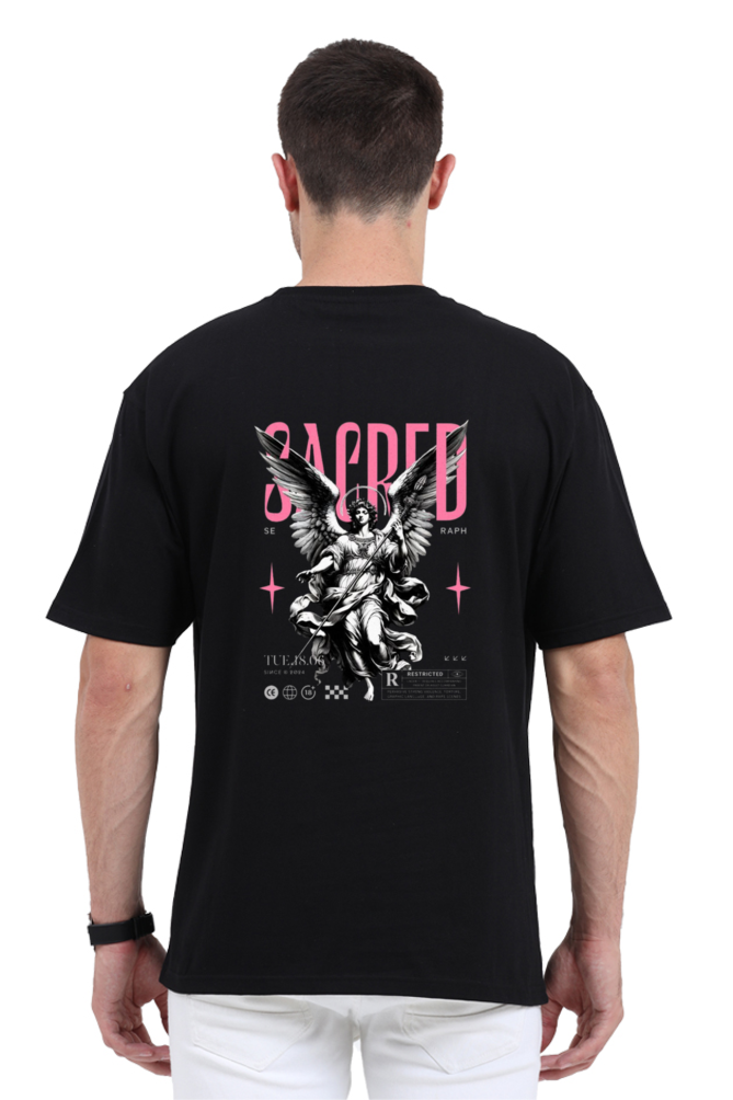 ✨ Unisex Oversized Standard Tee | Sacred Print Edition 🔱👕