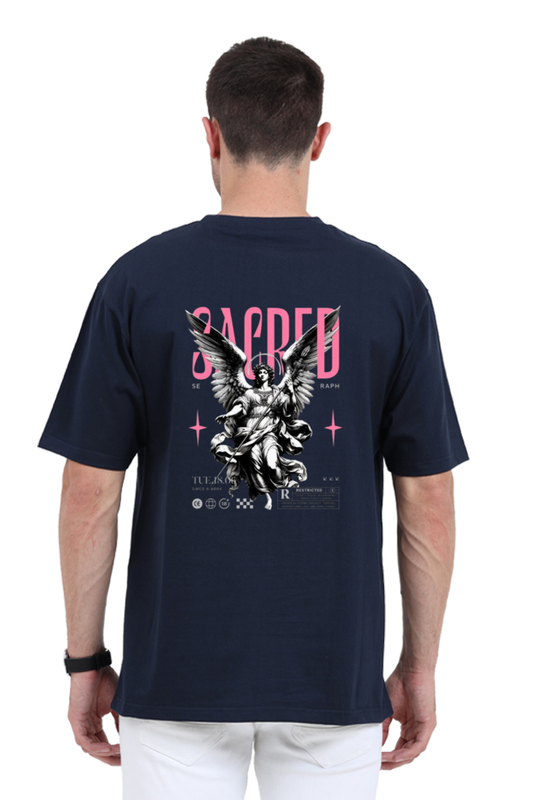 ✨ Unisex Oversized Standard Tee | Sacred Print Edition 🔱👕